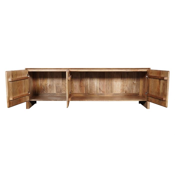 TV-meubel Tense Naturel Mangohout 150x40 cm-TV-meubels-Starfurn