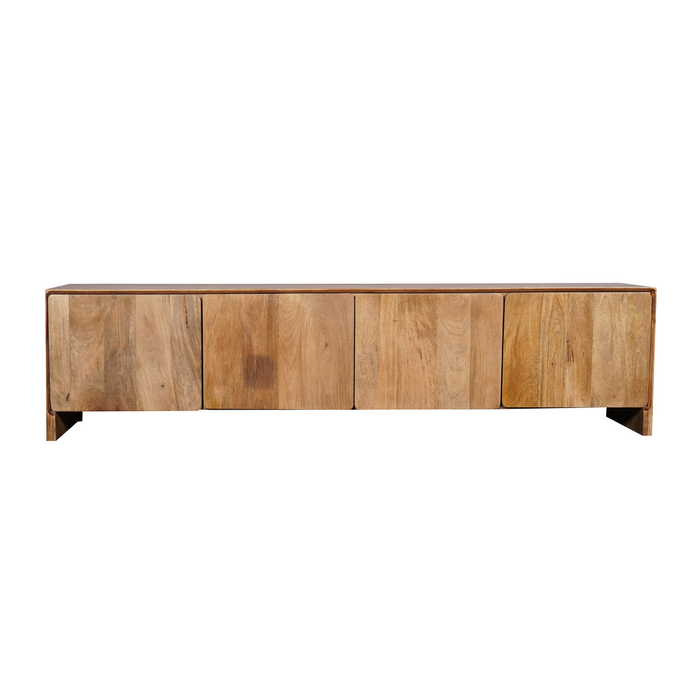 TV-meubel Tense Naturel Mangohout 200x40 cm-TV-meubels-Starfurn