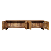 TV-meubel Tense Naturel Mangohout 200x40 cm-TV-meubels-Starfurn