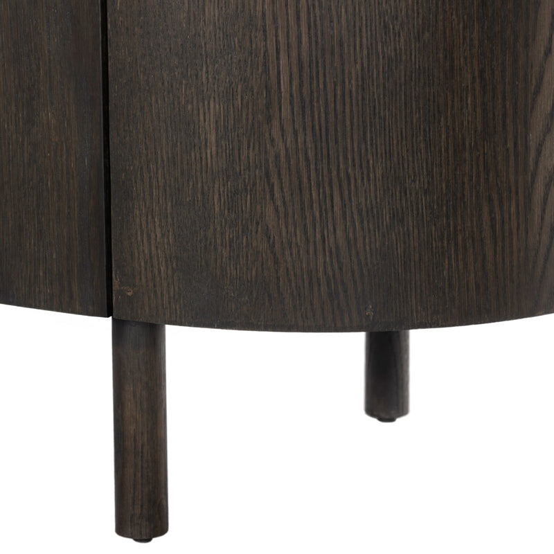 TV-meubel Tobago Eikenhout fineer Bruin 210x43x56 cm-TV-meubels-Livingfurn