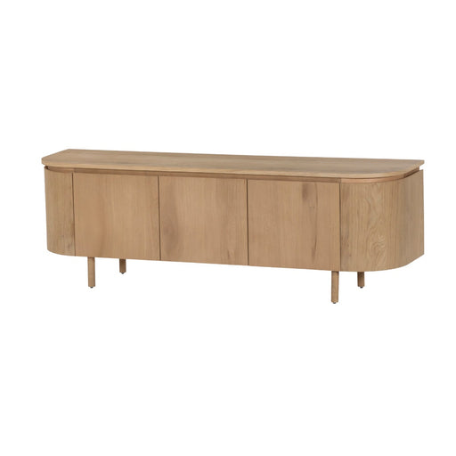 TV-meubel Tobago Eikenhout fineer Naturel hout 170x43x56 cm-TV-meubels-Livingfurn