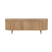 TV-meubel Tobago Eikenhout fineer Naturel hout 170x43x56 cm-TV-meubels-Livingfurn