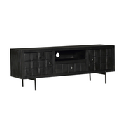 TV-meubel Tv meubel Brandy Zwart 150 cm 150x40x55 cm-TV-meubels-Starfurn