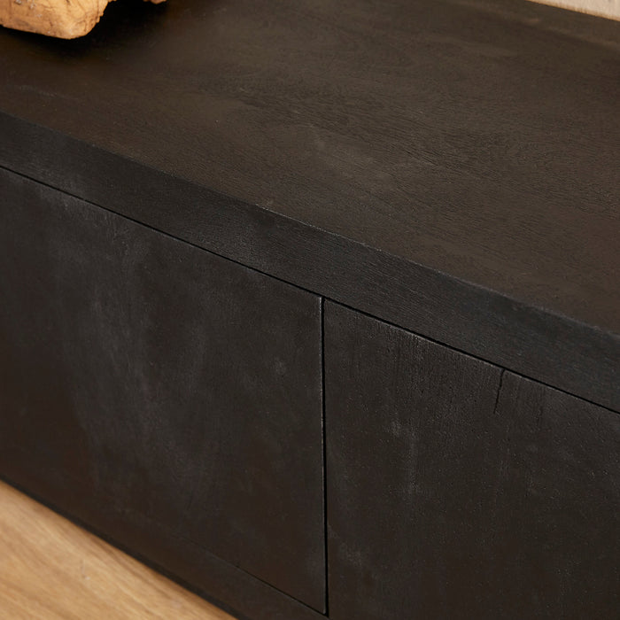 TV-meubel Tv meubel Brussel Zwart 150 cm 150x42x46 cm-TV-meubels-Starfurn
