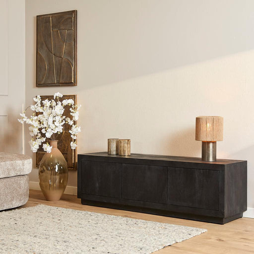 TV-meubel Tv meubel Brussel Zwart 150 cm 150x42x46 cm-TV-meubels-Starfurn