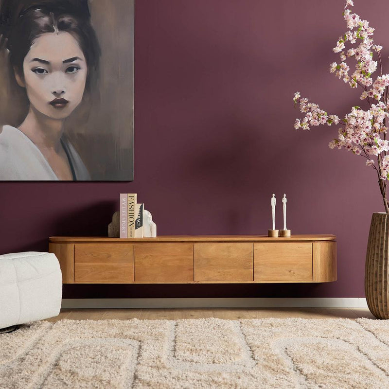 TV-meubel Tv meubel Excellent Naturel 200 cm 200x30x35 cm-TV-meubels-Starfurn
