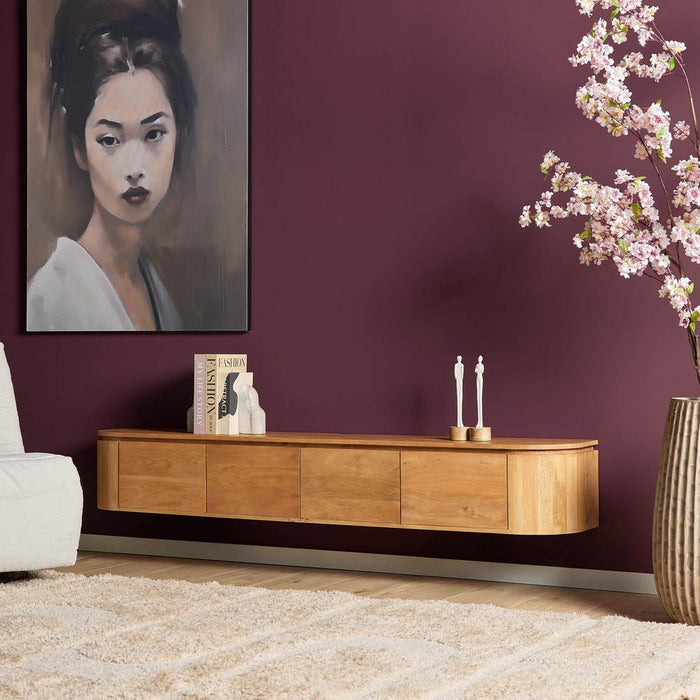 TV-meubel Tv meubel Excellent Naturel 200 cm 200x30x35 cm-TV-meubels-Starfurn