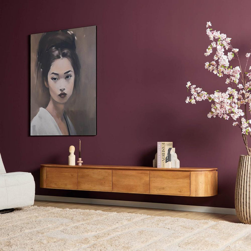 TV-meubel Tv meubel Excellent Naturel 240 cm 240x30x35 cm-TV-meubels-Starfurn