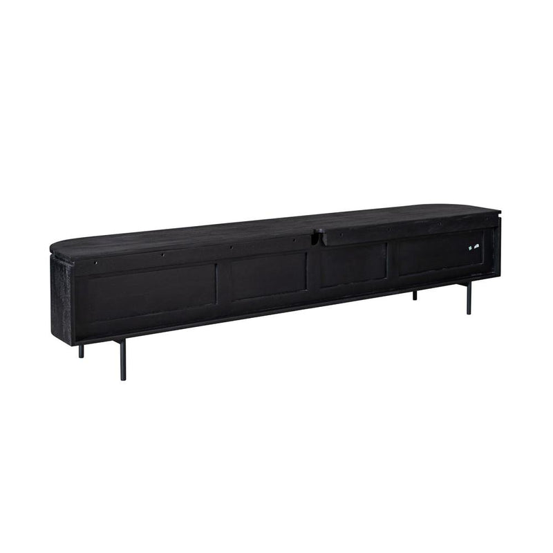 TV-meubel Tv meubel Excellent Zwart 200 cm 200x30x35 cm-TV-meubels-Starfurn