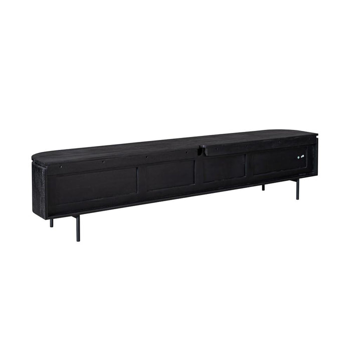 TV-meubel Tv meubel Excellent Zwart 200 cm 200x30x35 cm-TV-meubels-Starfurn