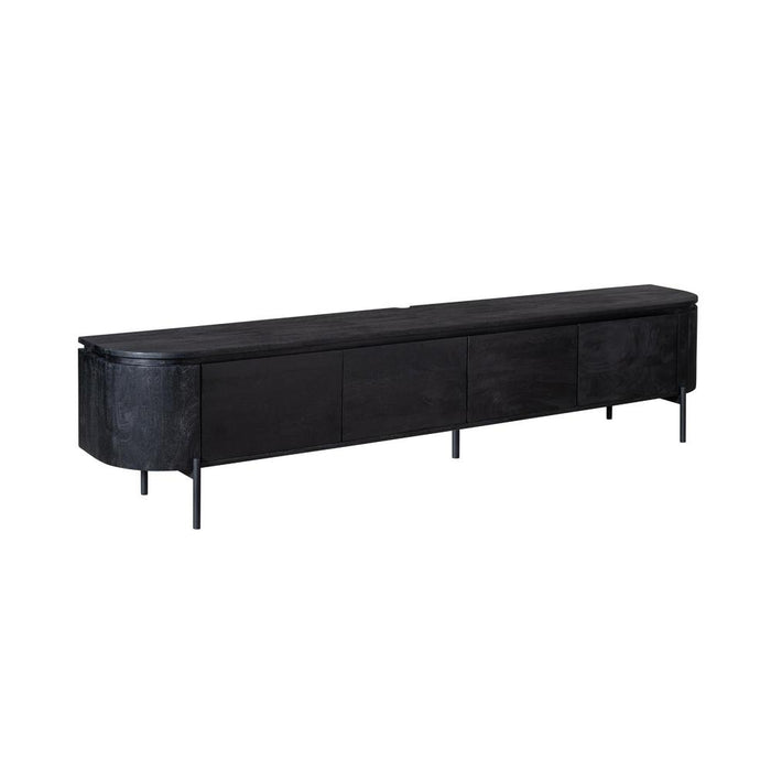 TV-meubel Tv meubel Excellent Zwart 240 cm 240x30x35 cm-TV-meubels-Starfurn