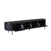 TV-meubel Tv meubel Excellent Zwart 240 cm 240x30x35 cm-TV-meubels-Starfurn