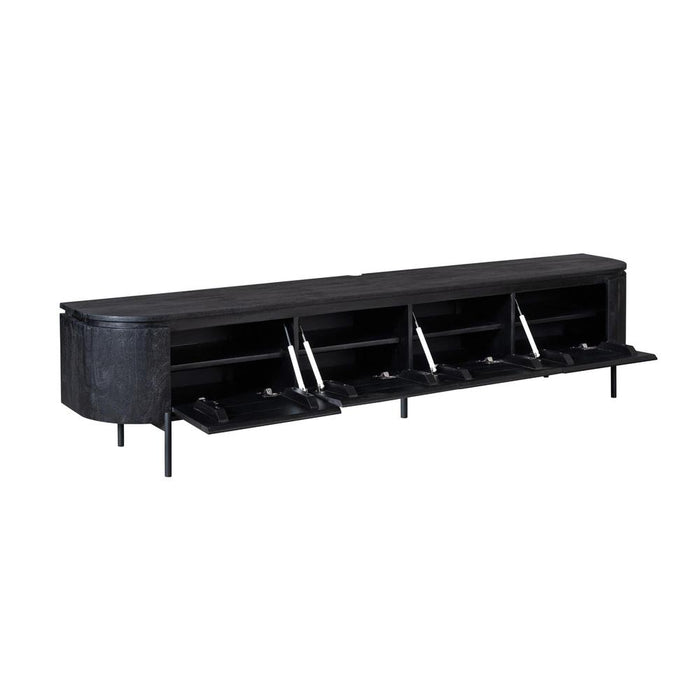 TV-meubel Tv meubel Excellent Zwart 240 cm 240x30x35 cm-TV-meubels-Starfurn