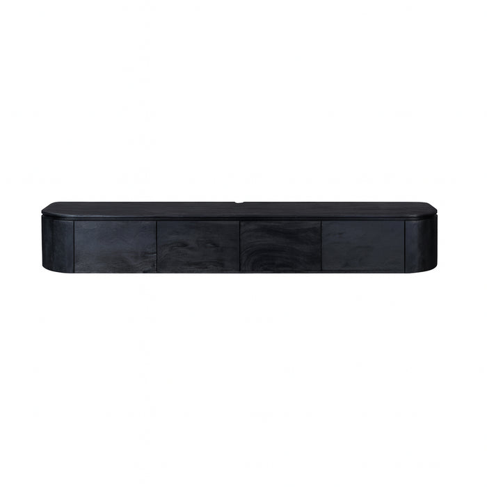 TV-meubel Tv meubel Excellent Zwart 240 cm 240x30x35 cm-TV-meubels-Starfurn