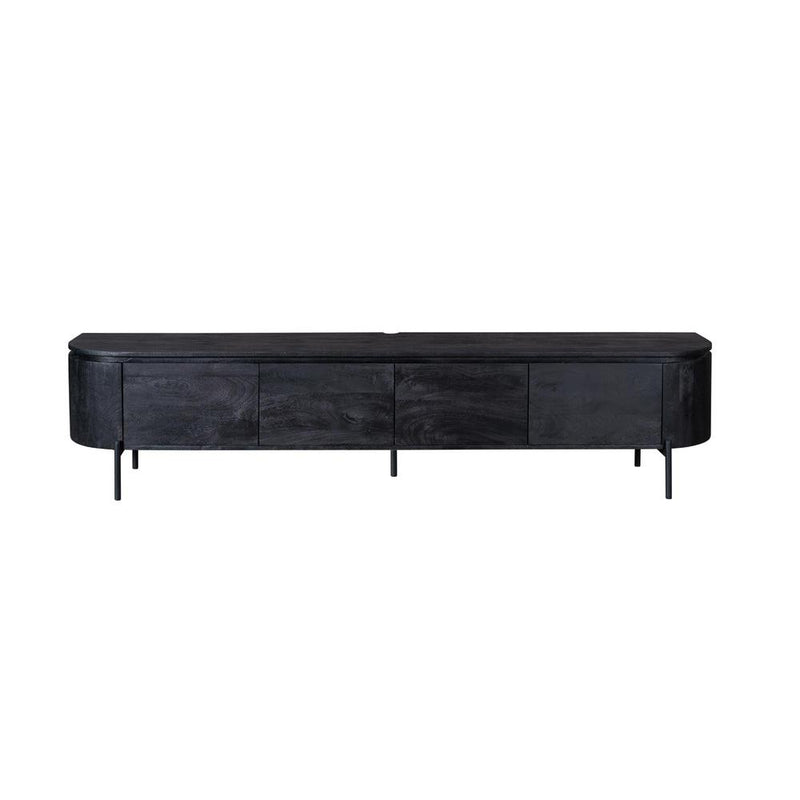 TV-meubel Tv meubel Excellent Zwart 240 cm 240x30x35 cm-TV-meubels-Starfurn