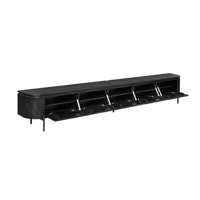 TV-meubel Tv meubel Excellent Zwart 280 cm 280x30x35 cm-TV-meubels-Starfurn