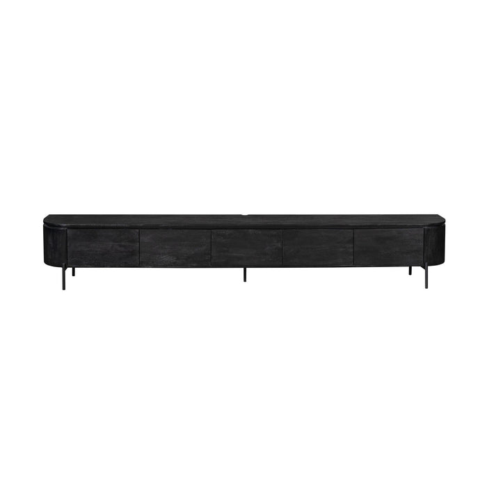 TV-meubel Tv meubel Excellent Zwart 280 cm 280x30x35 cm-TV-meubels-Starfurn