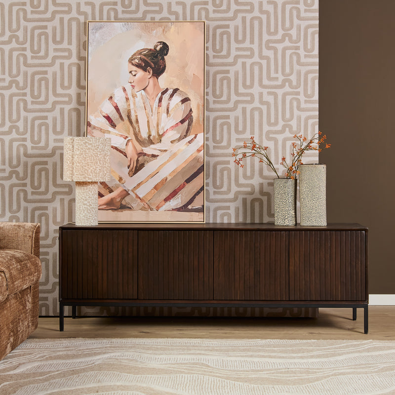 TV-meubel Tv meubel Madison Bruin 165 cm 165x45x55 cm-TV-meubels-Starfurn
