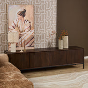 TV-meubel Tv meubel Madison Bruin 210 cm 210x45x55 cm-TV-meubels-Starfurn