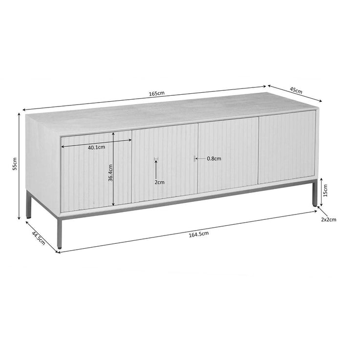 TV-meubel Tv meubel Madison Naturel 165 cm 165x45x55 cm-TV-meubels-Starfurn
