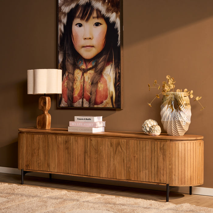 TV-meubel Tv meubel Solana 210 cm Naturel 210x45x55 cm-TV-meubels-Starfurn