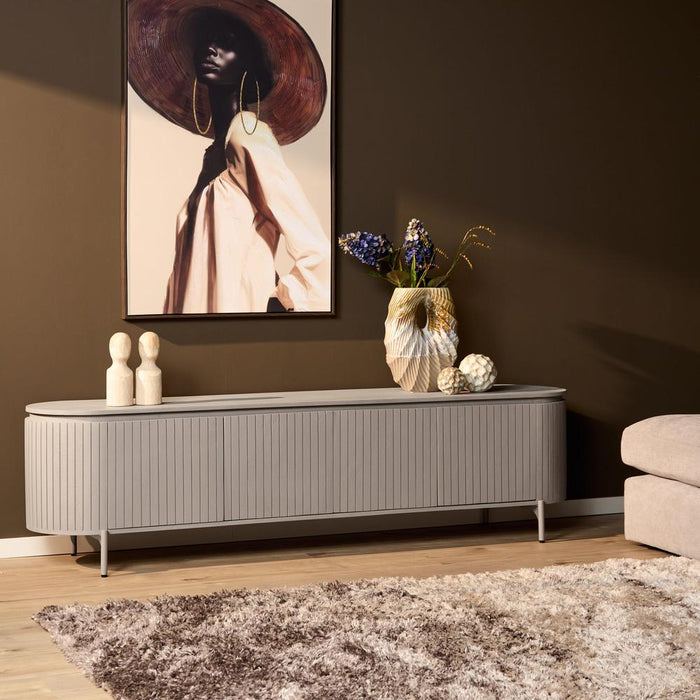 TV-meubel Tv meubel Solana 210 cm Taupe 210x45x55 cm-TV-meubels-Starfurn