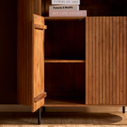 TV-meubel Wandkast Solana 115 cm Naturel 115x45x180 cm-TV-meubels-Starfurn