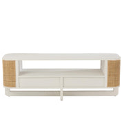 TV-meubel Wit Bayur hout 40x140 cm-TV-meubels-J-Line