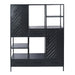 TV-meubel York Mangohout Zwart 160x40x200 cm-TV-meubels-Livingfurn