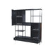 TV-meubel York Mangohout Zwart 160x40x200 cm-TV-meubels-Livingfurn