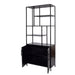TV-meubel York Mangohout Zwart 90x40x210 cm-Opbergkasten-Livingfurn