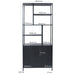 TV-meubel York Mangohout Zwart 90x40x210 cm-TV-meubels-Livingfurn