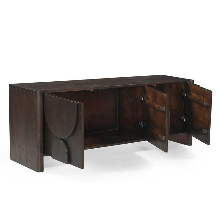 TV-meubel Zana Bruin Mangohout 150x40 cm-TV-meubels-Starfurn