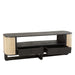 TV-meubel Zwart Mindi hout 40x140 cm-TV-meubels-J-Line