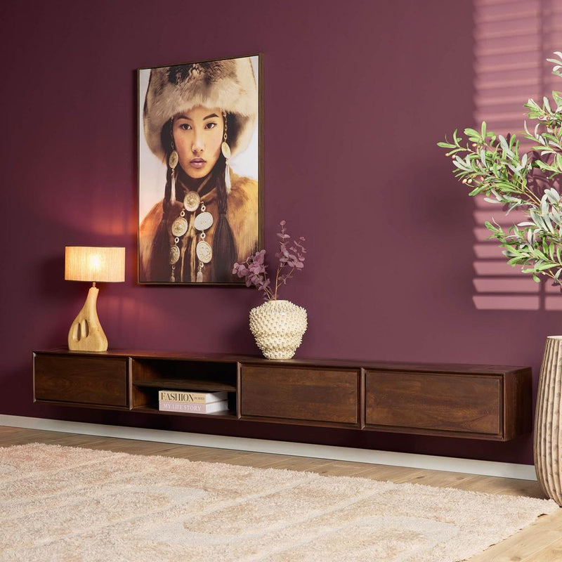 TV-meubel Zwevend tv meubel Ambiance Bruin 280 cm 280x30x35 cm-TV-meubels-Starfurn
