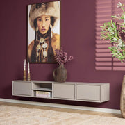 TV-meubel Zwevend tv meubel Ambiance Taupe 200 cm 200x30x35 cm-TV-meubels-Starfurn