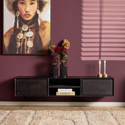 TV-meubel Zwevend tv meubel Ambiance Zwart 160 cm 160x30x35 cm-TV-meubels-Starfurn