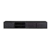 TV-meubel Zwevend tv meubel Ambiance Zwart 200 cm 200x30x35 cm-TV-meubels-Starfurn