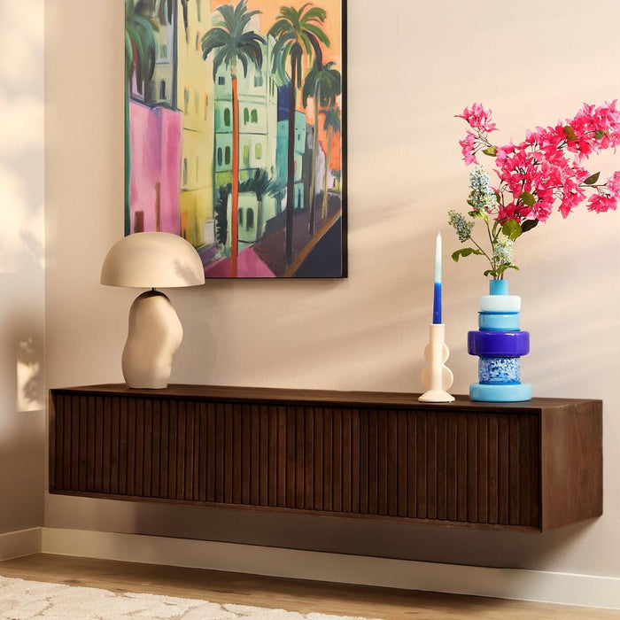 TV-meubel Zwevend tv meubel Madison Bruin 160 cm 160x35x30 cm-TV-meubels-Starfurn