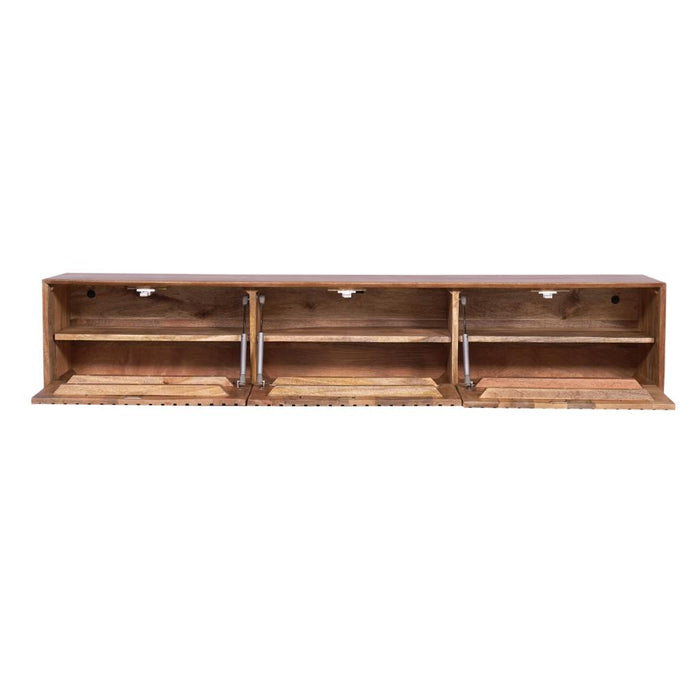 TV-meubel Zwevend tv meubel Madison Naturel 160 cm 160x35x30 cm-TV-meubels-Starfurn