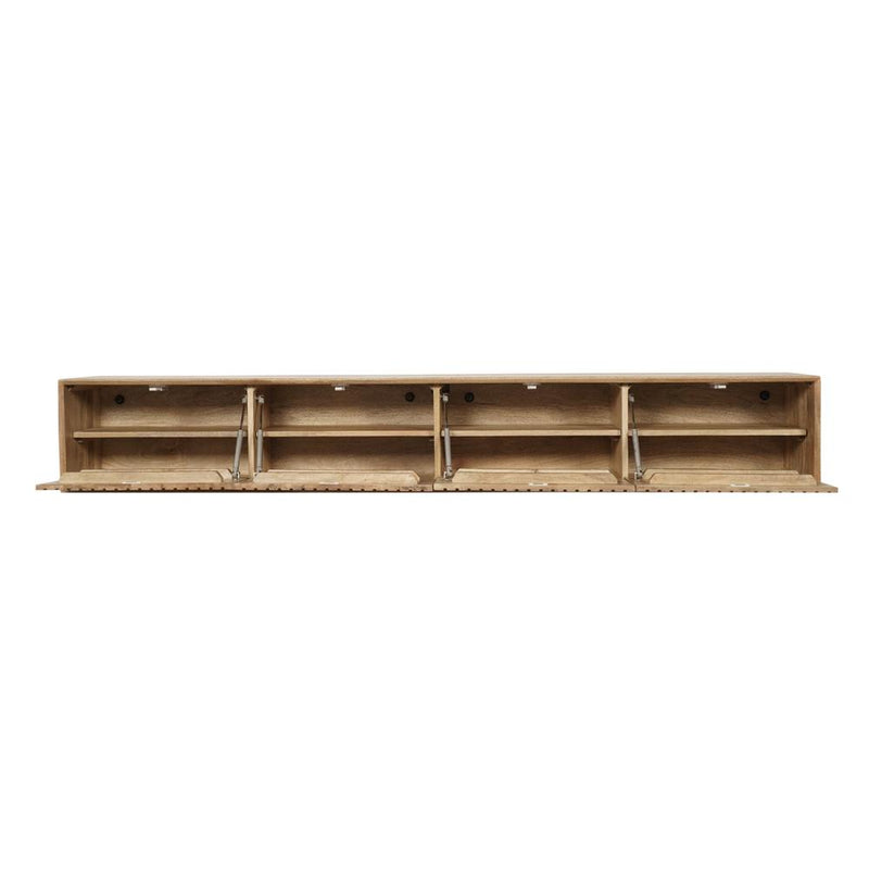 TV-meubel Zwevend tv meubel Madison Naturel 240 cm 240x35x30 cm-TV-meubels-Starfurn