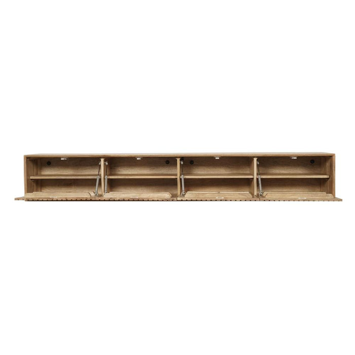 TV-meubel Zwevend tv meubel Madison Naturel 240 cm 240x35x30 cm-TV-meubels-Starfurn