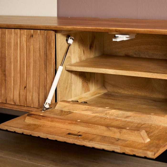TV-meubel Zwevend tv meubel Madison Naturel 280 cm 280x35x30 cm-TV-meubels-Starfurn