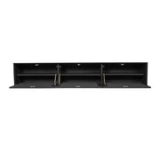 TV-meubel Zwevend tv meubel Madison Zwart 160 cm 160x35x30 cm-TV-meubels-Starfurn