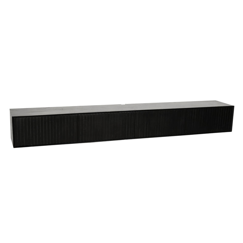 TV-meubel Zwevend tv meubel Madison Zwart 240 cm 240x35x30 cm-TV-meubels-Starfurn