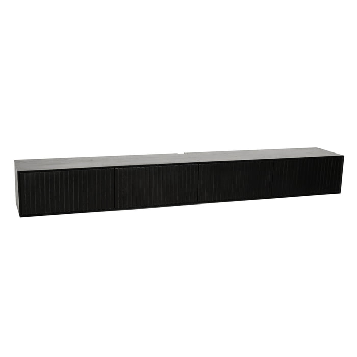 TV-meubel Zwevend tv meubel Madison Zwart 240 cm 240x35x30 cm-TV-meubels-Starfurn
