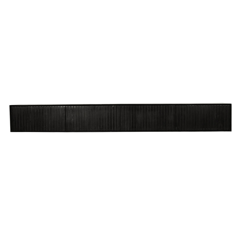 TV-meubel Zwevend tv meubel Madison Zwart 240 cm 240x35x30 cm-TV-meubels-Starfurn