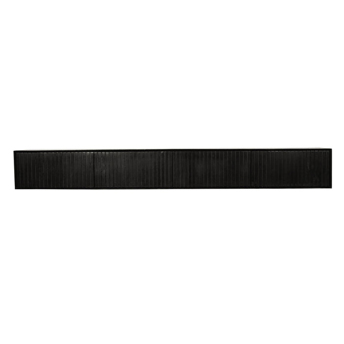 TV-meubel Zwevend tv meubel Madison Zwart 240 cm 240x35x30 cm-TV-meubels-Starfurn
