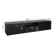 TV-meubel Zwevend tv meubel New York 160 cm 160x35x33 cm-TV-meubels-Starfurn