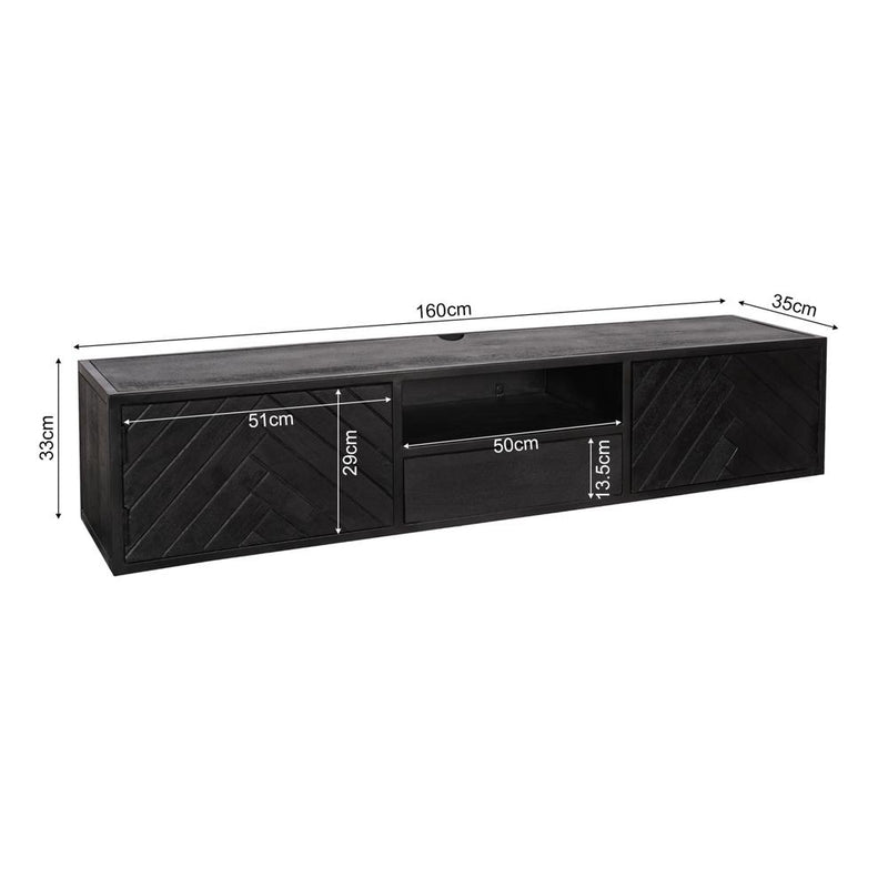 TV-meubel Zwevend tv meubel New York 160 cm 160x35x33 cm-TV-meubels-Starfurn